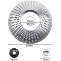 AcserGery 84 mm Wolframkarbid-Winkelschleifer, Schnitzen, Schleifscheibe, Formen, Polieren, Schleifscheibe, Holzbearbeitungsplat