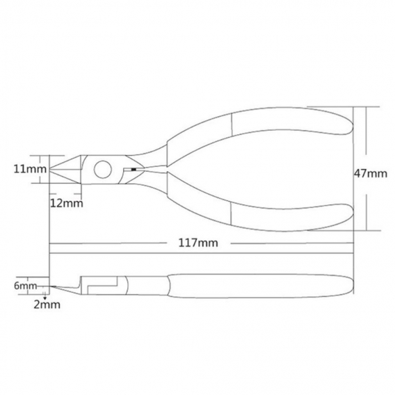 AcserGery BTF Carbon Steel Precision Sharp Cutter Zange Puzzles Model Assembly Schneidezange Diagonal Zange Professional Snips S