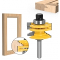 AcserGery Lock Gehrungsfräser, Holzfräser, Schlitzfräser, Zapfenfräser für die Holzbearbeitung, Fräser für Graviermaschine, Deco