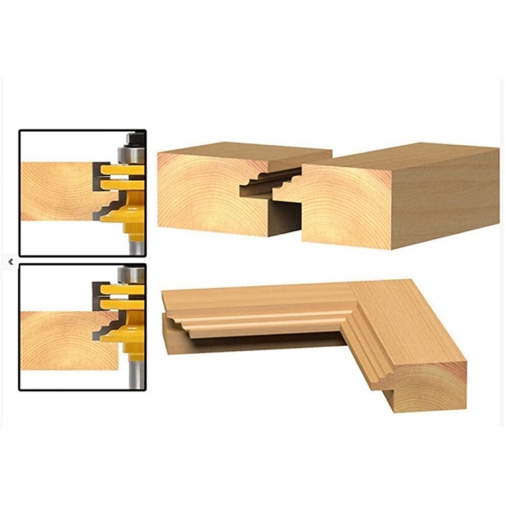 AcserGery Lock Gehrungsfräser, Holzfräser, Schlitzfräser, Zapfenfräser für die Holzbearbeitung, Fräser für Graviermaschine, Deco