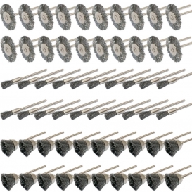 More about AcserGery 60-teiliges Drehwerkzeug-Set mit 3 mm Schaft aus Stahl für Dremel-Schleifscheiben mit Reinigungsbürsten, Rundbürsten u