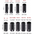 AcserGery 9 Stück Spannfutteradapter, Federspanner Spannzangenfutter, Spannkopf Graviermaschine Fräser für Holz Zimmerei Fräser 