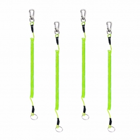 More about Pyzl 4 STÜCKE Top Portable Fishing Lanyards Secure Lock Tackle Anti-Lost Phone Schlüsselanhänger Spring Elastic Rope Outdoor Wan