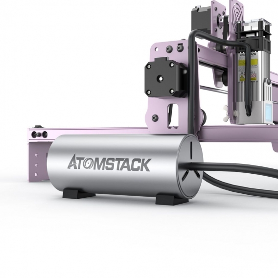 ATOMSTACK Air Assist System für Graviermaschinen + R3 Roller für zylindrische Objekte