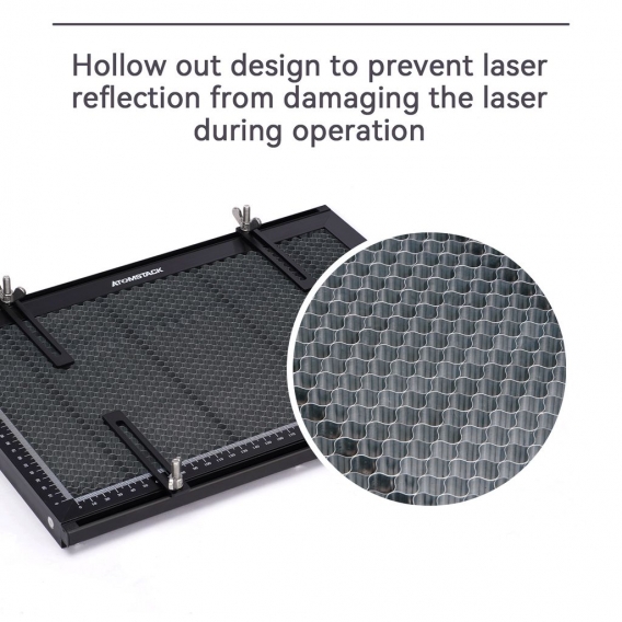 Graviermaschinen Wabenarbeitstisch Ganzmetallstruktur Stahlplattenplattform mit Messung für CO2/Dioden-/Faserlaser-Graviermaschi