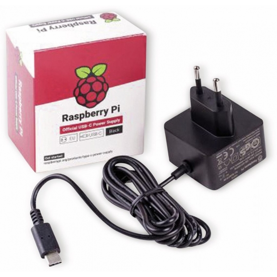 Raspberry Pi 15W USB-C Netzteil Schwarz EU