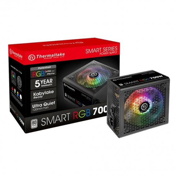 Thermaltake PC- Netzteil SMART RGB 700W 80+； PS-SPR-0700NHSAWE-1