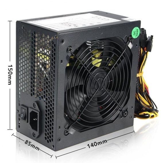 Computer PC Netzteil 750 Watt SL-750W 130mm Lüfter Netzteil 750W SATA ATX 3G