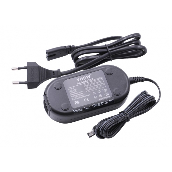 vhbw Netzteil Ladegerät Ladekabel kompatibel mit JVC Kamera Ersatz für AP-V17, AP-V17E, AP-V17U, P-V14, AP-V14E, AP-V14U, AP-V15