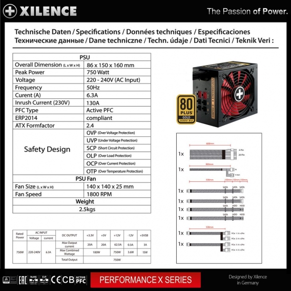 XILENCE Performance X 750W Netzteil modular