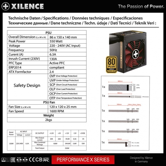 XILENCE Performance X 550W Netzteil