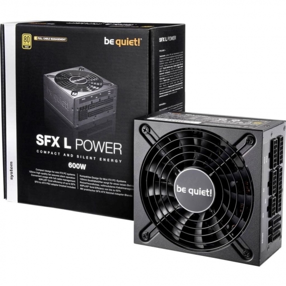 Be Quiet! SFX L Power - 600 W - 100 - 240 V - 650 W - 50 - 60 Hz - 10 A - Aktiv