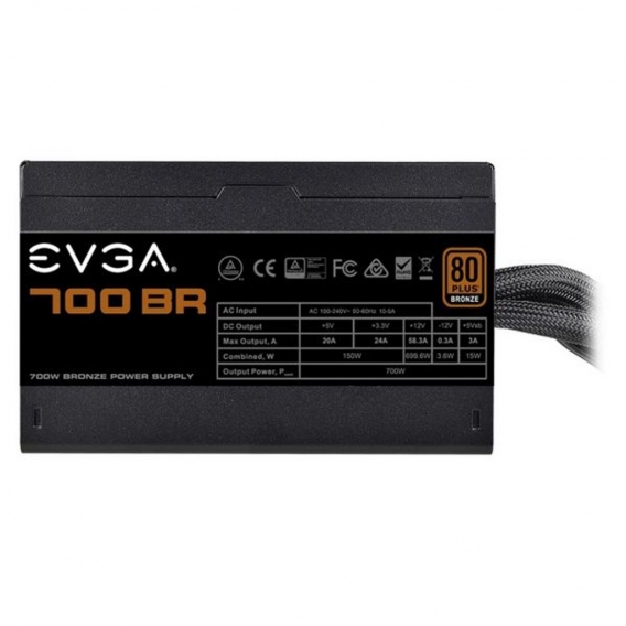 EVGA 700 BR - 700 W - 100 - 240 V - 50 - 60 Hz - 10 A - 150 W - 699,6 W EVGA