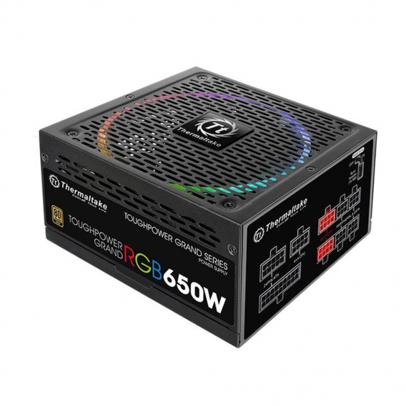 Thermaltake Toughpower Grand RGB 650W Gold (RGB Sync Edition) - 650 W - 100 - 240 V - 780 W - 50 - 60 Hz - 10 A - Aktiv