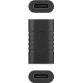 Adapter USB-C™ auf USB-C™ zum einfachen Verbinden von zwei USB-C™-Kabeln, schwarz