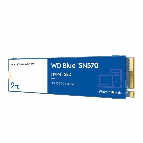 Western Digital Blue SN570 NVMe 2 TB SSD Festplatte, Farbe:Blau