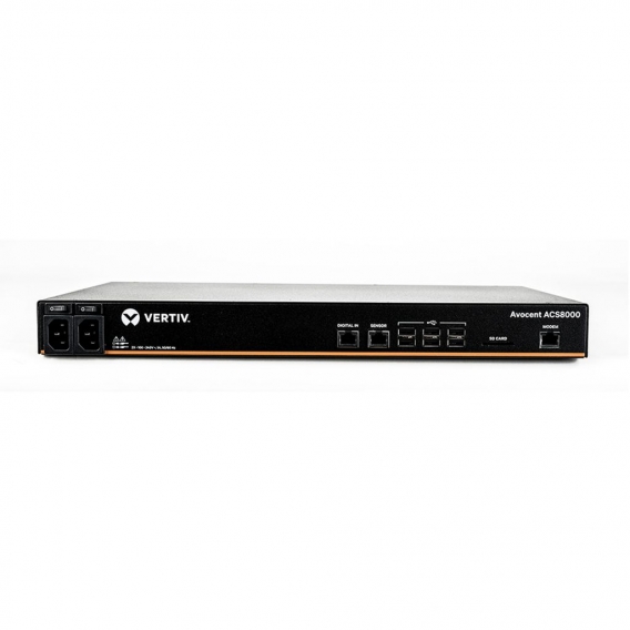 Vertiv Avocent ACS8016MDAC-404, CLI, HTTP/ HTTPS, SNMP, LOCAL,LDAP,RADIUS,TACACS+ and OneTimePasswords(OTP), 3DES,128-bit AES,19