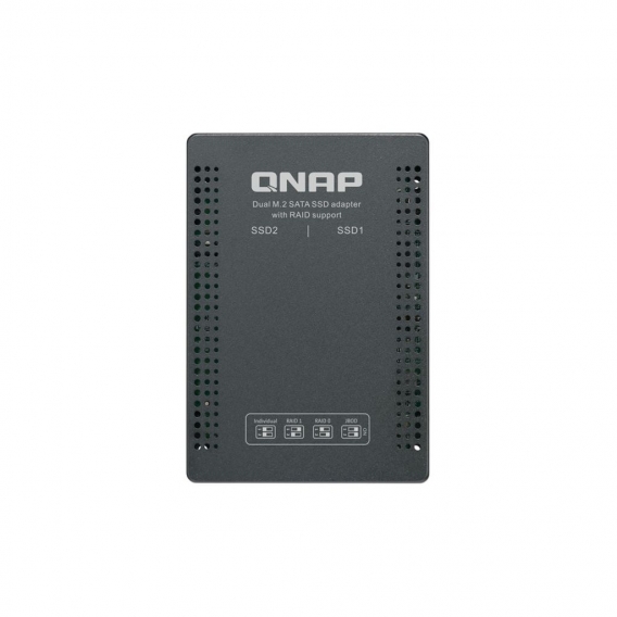 QNAP QDA-A2MAR, SSD-Gehäuse, M.2, M.2, 6 Gbit/s, Schwarz