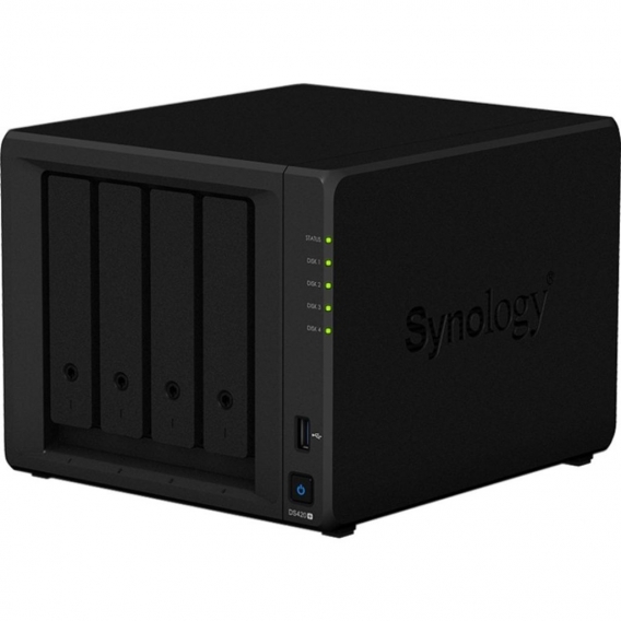 Synology DiskStation DS420+ 4 x Gesamtzahl Einschübe SAN/NAS-Speichersystem - Intel Celeron Dual-Core 2 GHz - 2 GB RAM - DDR4 SD