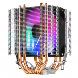 More about MECO CPU-Kühler Lüfter Kühlkörper Grafiklüfter Kühlsystem Wasserkühlung RGB Fan für Desktop-PC hydraulisch 4 Heatpipes