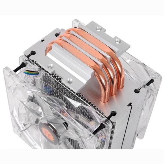 Thermaltake Contac 39, Kühler, Prozessor, 12 cm, Metallisch, Aluminium, LED