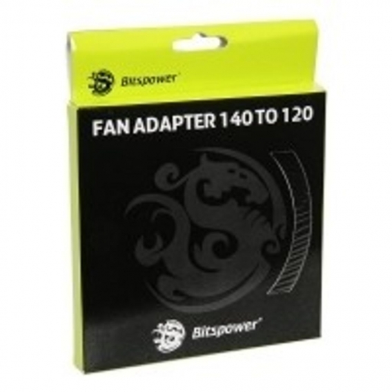 Bitspower FAN ADAPTER 140mm auf 120mm - black