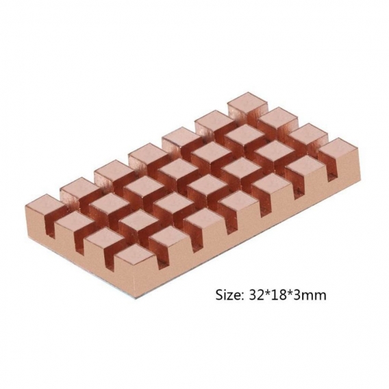 AcserGery SPT 32x18MM M.2 SSD 2260 NGFF 2242 Computer Laptop Feste Festplatte Ultradünne Kupferlamellenkühlung Kühler Silent Hea