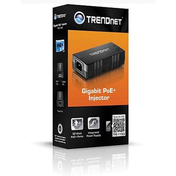 TRENDnet TPE-115GI PoE+ Gigabit Injector