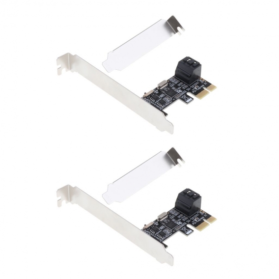 2x 2Port PCI Express zu SATA 3.0 Controllerkarte SATA III 6Gbps Erweiterung PCI-E (1X 4X 8X 16X) Karte für Windows7/8/XP/Mac/Lin