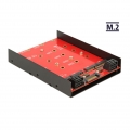 Delock Konverter - 4 x SATA, 7 Pin (M) - 1 x SATA, 15 Pin