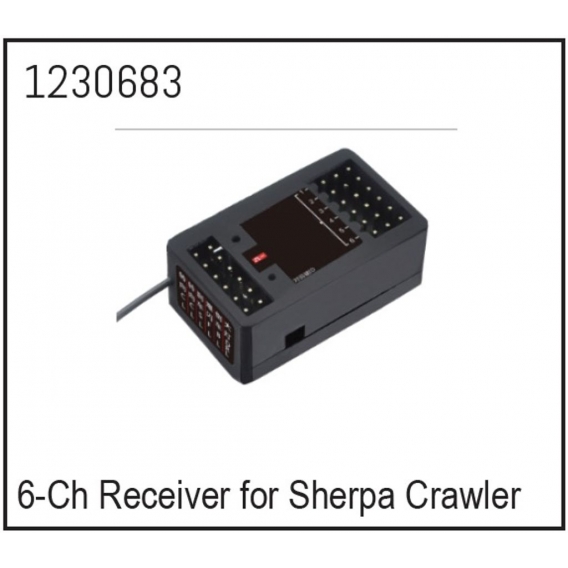 Absima 1230683 6-Kanal Empfänger für CR3.4 Crawler