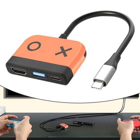 Typ C auf HDMI Adapter 4K USB 3.0 1080P Switch Extension Adapter Converter für NS Switch Lite Zubehör Zubehör Monitore Projektor