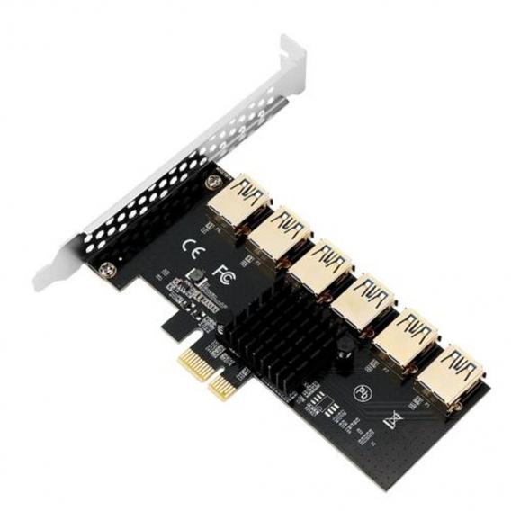 PCI-E 1 bis 6 USB-Steckplätze Riser Card Expansion Kit für PC Desktop Mac Windows 7/8/10 für Btc Miner Machine PCI-E auf PCI-E A