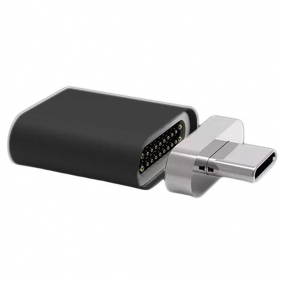 Magnetischer USB-C-Adapter USB3.1 20Pins 4K@60 Hz Videoausgang Typ-C-Anschluss für Pro/Air Weitere Typ-C-Geräte Laptop-Tablets F