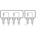 TANCAP TECHNOLOGY Widerstands-Netzwerk,  9P/8R, SIP, 10 kΩ , 2%