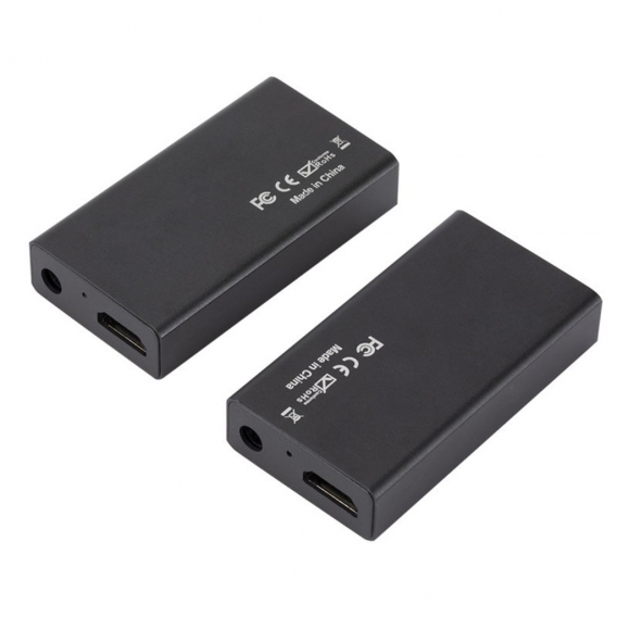 HDMI Extender 4K HD Extender für HDMI 2.0 über Single Cable CAT5e/6A bis zu 60M Unterstützt HDCP 2.2/1.4 IR-Steuerung Farbe EU-S