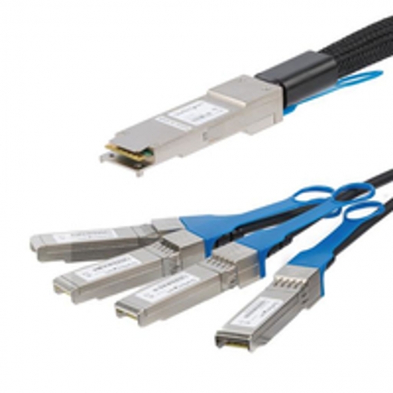 StarTech.com MSA konform QSFP+-Direktanschluss-Breakoutkabel Twinax - 3m, 1 m, QSFP+, 4x SFP+