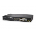 PLANET FGSD-1008HPS PLANET Combo Managed Web Smart Ethernet Switch 8-Port 10/100TX 802.3at High Power PoE 2-Port Gigabit TP/SFP,