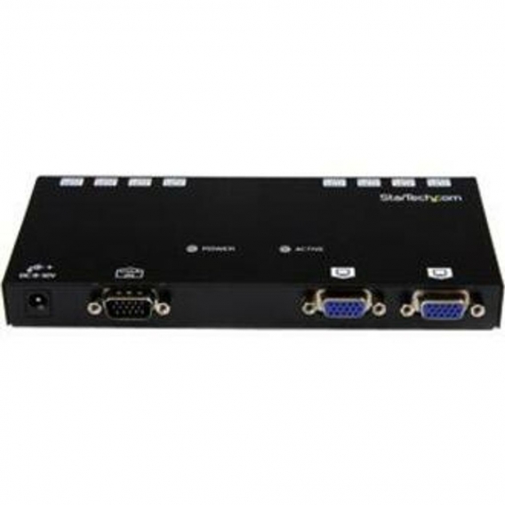 StarTech.com 8 Port VGA Video Extender über Cat 5 bis zu 150m, 1600 x 1200 Pixel, AV-Receiver, 150 m, Schwarz