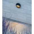 Platek Team Round robuste elegante LED-Wandleuchte 220-240Vac LED 3000K (warmweiß) Struktur Corten