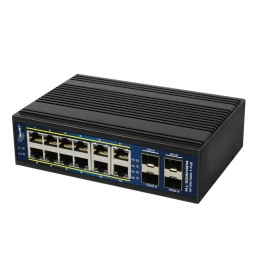 More about ALLNET Switch managed L2+/L3 industrial 12 Port Gigabit / 12x PoE / 4x SFP / Lüfterlos / DIN / IP40 / "ALL-SGI8016PM"