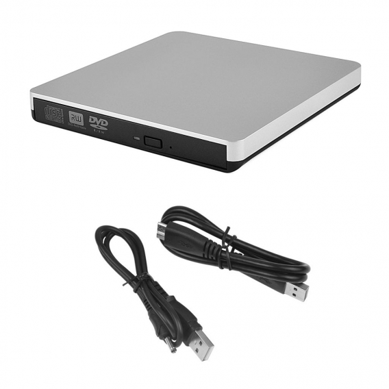 Externes DVD Laufwerk USB 3.0 Brenner Slim CD DVD-RW Brenner für PC Laptop Neu