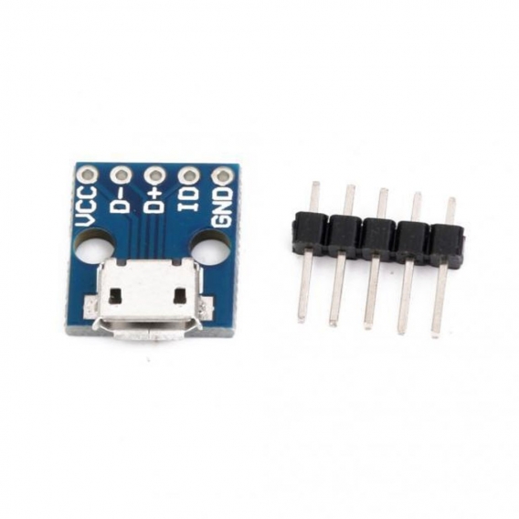 6x USB Micro B Breakout Board Ladekonvertermodul Reihenstifte