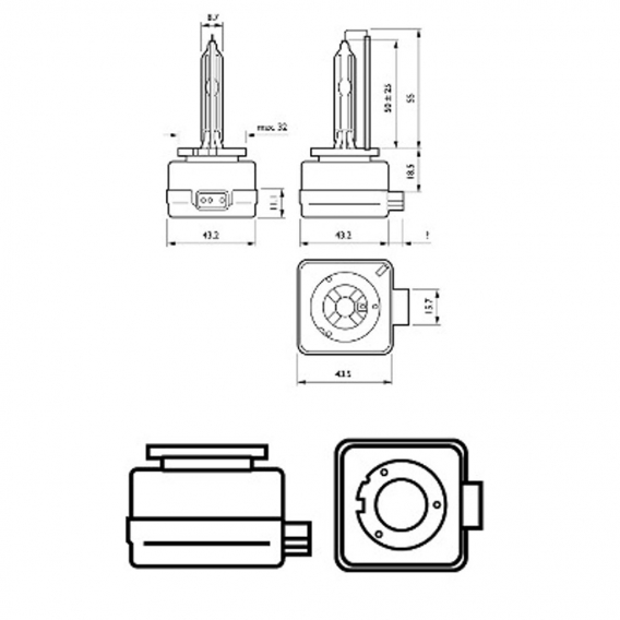 Philips D1S X-tremeVision Gen2 35W (1 Stk.) (85415XV2C1)