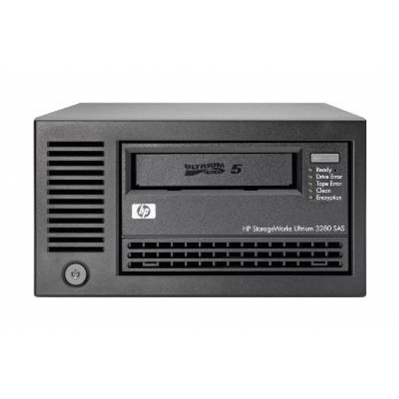 Hewlett Packard Enterprise StorageWorks LTO5 Ultrium 3280 SAS, 5.25", 100 - 240 VAC, 50-60 Hz, LTO, 2:1, 256-bit AES, Schwarz