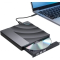 Externes DVD-Laufwerk USB 3.0, tragbarer Typ-C-Slim-CD-DVD-RW-Brenner, CD-Laufwerk Plug-and-Play für Laptop, Desktop-Mac, iOS, W