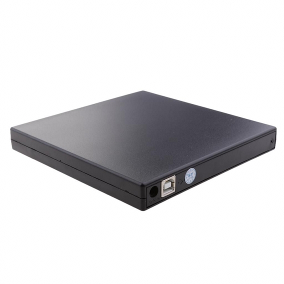 Externes CD DVD Laufwerk,  USB 2.0 Portable DVD/CD Brenner und -Lesegerät/Plug&Play/niedriger Lärm/Slim  für Laptop, Desktop, Ma