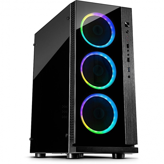 Inter-Tech W-III RGB | PC-Gehäuse mit Acrylfenster