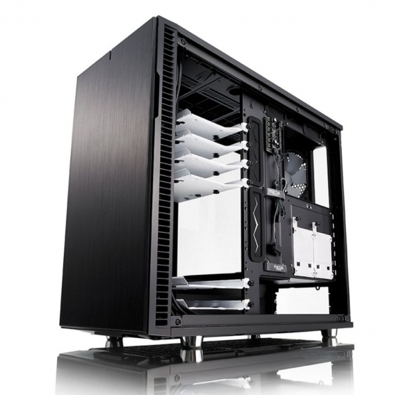 Fractal Design Define R6 ATX Gaming Gehäuse mit TG Seitenfenster, schallgedämmt