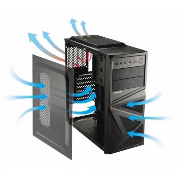 Enermax Skalene, Midi Tower, PC, Schwarz, ATX, micro ATX, 16,5 cm, 39 cm